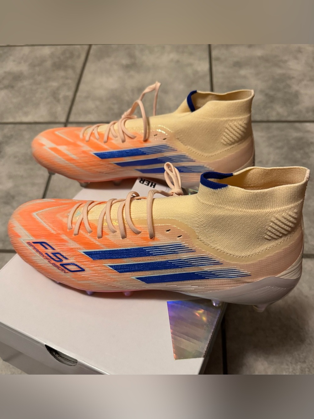 Adidas Womens F50 Sparkfusion Elite FG/AG Soccer Cleats Size 9.5